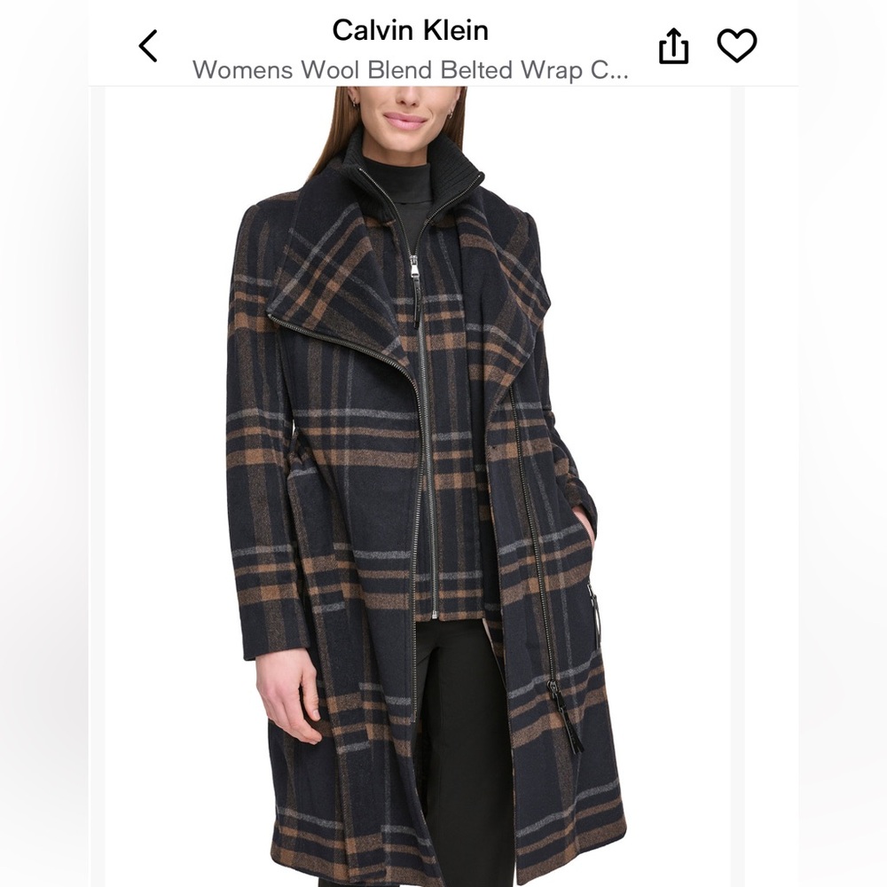 Calvin Klein Wool Blend Coat